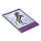 灰色の養育馬のノート ノートブック (右側)