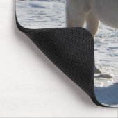 灰色の馬のマウスパッド マウスパッド (コーナー)