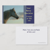 灰色の馬の名刺 名刺 (正面/裏面)