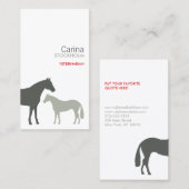 灰色の馬 名刺 (正面/裏面)