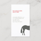 灰色の馬 名刺 (裏面)