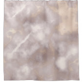 灰色の魅力的な大理石 シャワーカーテン (正面)