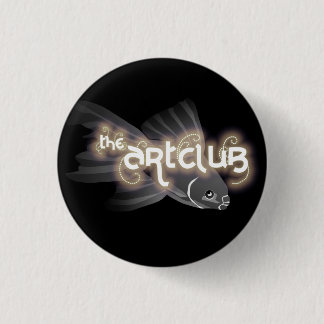 灰色の魚ボタン 缶バッジ