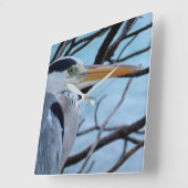 灰色の鷲 スクエア壁時計 (傾斜)