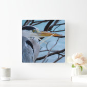 灰色の鷲 スクエア壁時計 (ホーム)