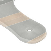 灰色の黄色いピンク色 カッティングボード (角)