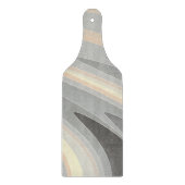 灰色の黄色いピンク色 カッティングボード (正面)