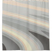 灰色の黄色いピンク色 シャワーカーテン (正面)
