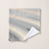 灰色の黄色いピンク色 バスタオルセット (ウォッシュタオル)