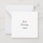 灰色の黄色と白のデイジー ノートカード (裏面)