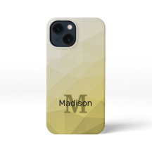 灰色の黄色のグラデーションメッシュパターンモノグラム