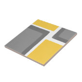 灰色の黄色のミニマリストカラーブロック タイル (側面)