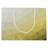 灰色の黄色のメッシュグラデーションパターカッコいいンモノグラム ラージペーパーバッグ (裏面)