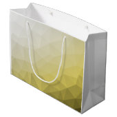 灰色の黄色のメッシュグラデーションパターカッコいいンモノグラム ラージペーパーバッグ (裏面アングル)