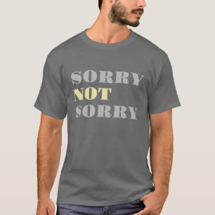 灰色の黄色の申し訳ないTシャツ Tシャツ