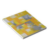 灰色の黄色の白い抽象芸術アト絵画ール ノートパッド (アングル)