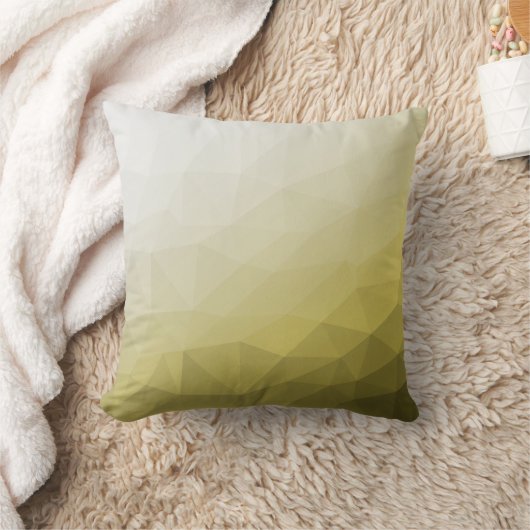 灰色の黄色グラデーションのメッシカッコいいュエレガントパターン クッション (ブランケット)
