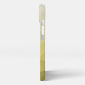 灰色の黄色グラデーションのメッシカッコいいュエレガントパターン iPhoneケース (左側面)