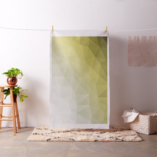 灰色の黄色グラデーションのメッシクールュ模様 ファブリック (インサイチュ)