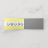 灰色の黄色 – ミニマリスト ロイヤリティカード (内部開封)