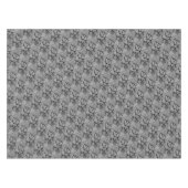 灰色の黒いタイルのパターン、石、テーブルクロ素朴ス テーブルクロス (正面(横))