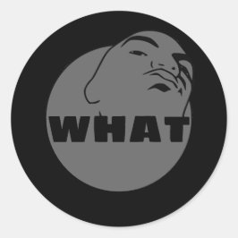 灰色の黒い何 |マグショット | Yo男 ラウンドシール