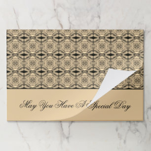 灰色の黒とクリーム色のベージュ ペーパーパッド