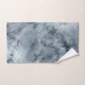 灰色の黒と白の大理石パターン バスタオルセット (ハンドタオル)