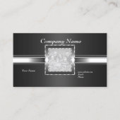 灰色の黒に名刺シルバー追加ロゴの写真 名刺 (正面)