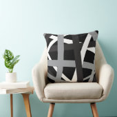 灰色の黒のストライプのデザインのレトロの装飾用クッション クッション (椅子)