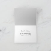 灰色の黒のストライプはちょうどカードを動かしました 案内状 (内部)