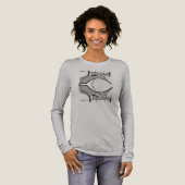 灰色の黒の渦巻きMCMルックジオメトリック抽象芸術 トライブレンドＴシャツ (正面全体)