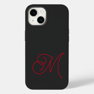 灰色の黒の赤のスクリモノグラムのプト Case-Mate iPhone 14ケース