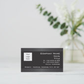 灰色の黒は名刺を縁どります 名刺 (スタンド正面)