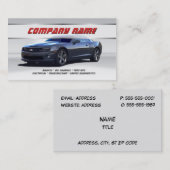 灰色のCamaroの名刺 名刺 (正面/裏面)