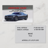 灰色のCamaroの名刺 名刺 (正面/裏面)