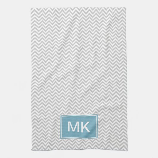 灰色のchevron.png キッチンタオル (縦)