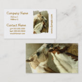 灰色のEventingの馬の名刺 名刺 (正面/裏面)