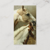 灰色のEventingの馬の名刺 名刺 (裏面)