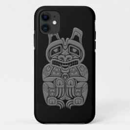 灰色のHaidaの精神は黒に関係します iPhone 11 ケース