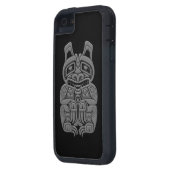 灰色のHaidaの精神は黒に関係します Case-Mate iPhoneケース (裏面左)