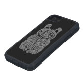 灰色のHaidaの精神は黒に関係します Case-Mate iPhoneケース (下部)