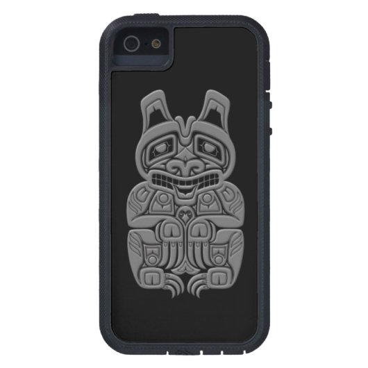 灰色のHaidaの精神は黒に関係します Case-Mate iPhoneケース (裏面)