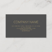 灰色のQRコードのビジネスロゴモダン 名刺 (裏面)