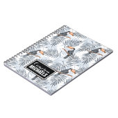 灰色のToucan |はあなたの名前を加えます ノートブック (左側)