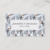 灰色のToucan |はあなたの名前を加えます 名刺 (正面)