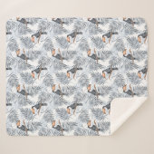 灰色のToucan シェルパブランケット (正面(横))