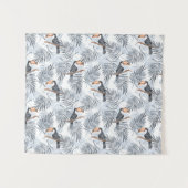 灰色のToucan タペストリー (正面(横))