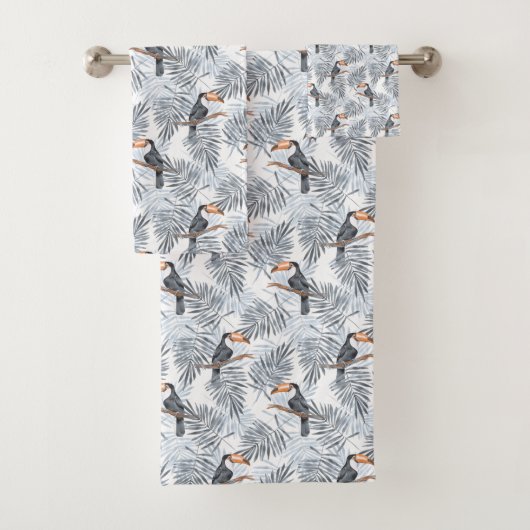 灰色のToucan バスタオルセット (インサイチュ)