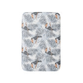 灰色のToucan バスマット (正面縦)